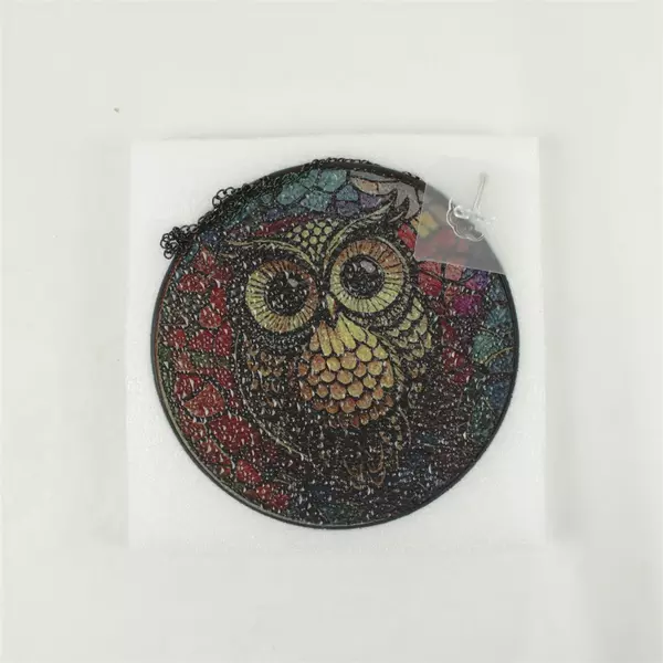 Stained Glass Owl Window/Wall Art - New Open Box Leaded Suncatcher