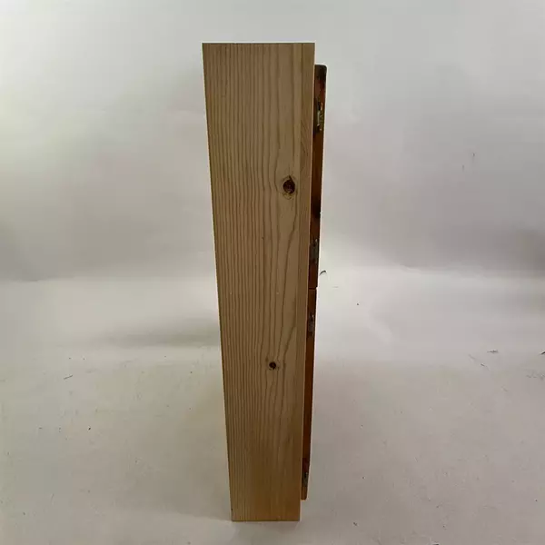 Homemade Wood USA Flag Three Door Cabinet