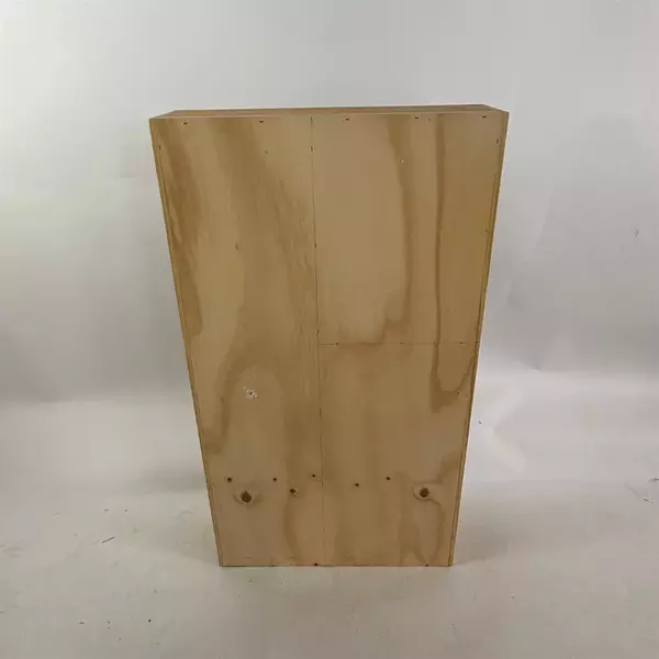 Homemade Wood USA Flag Three Door Cabinet