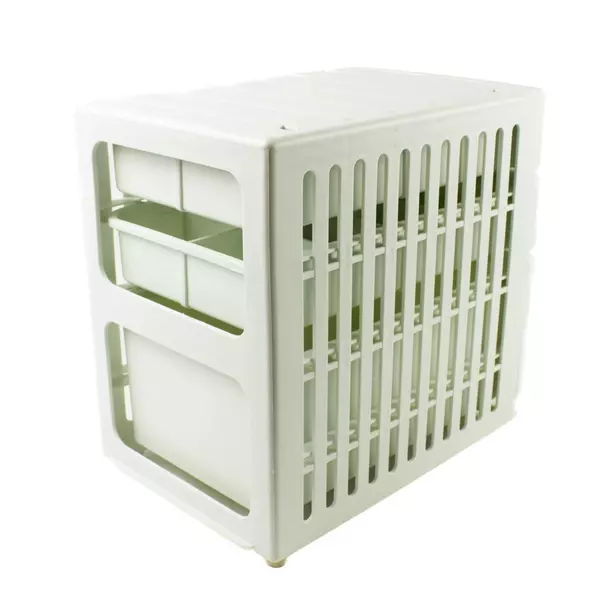 White 3-Drawer Storage Organizer Cabinet for Desk, Makeup, Crafts