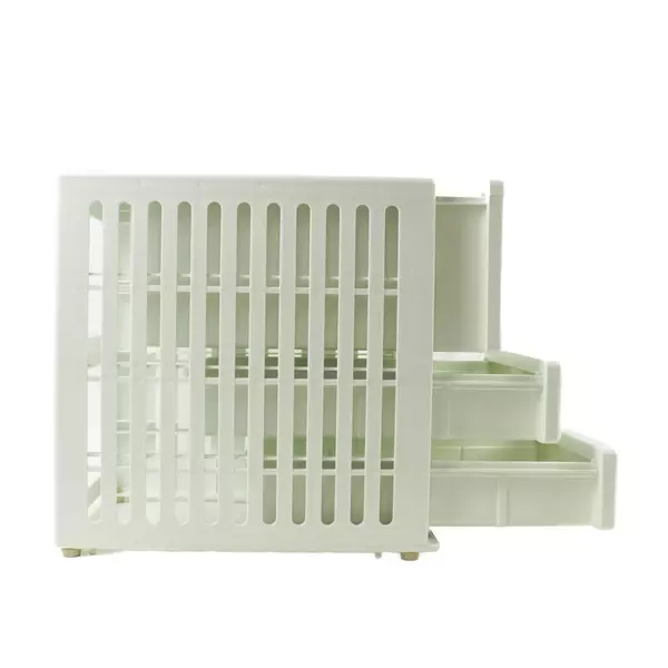 White 3-Drawer Storage Organizer Cabinet for Desk, Makeup, Crafts