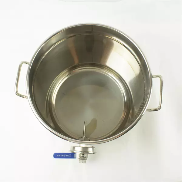 5gal Stainless Steel Brew Kettle with Tri-Ply Bottom, Lid, Handle & Thermometer