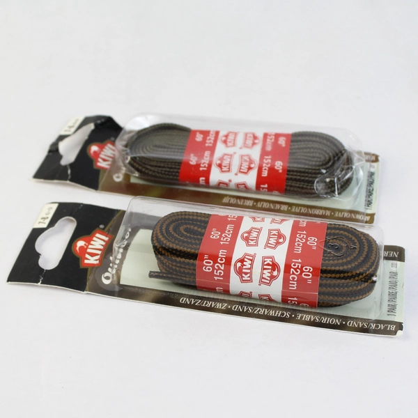 Lot of 2 NIB Kiwi Outdoor 60" Brown Olive and Brown Black Shoelaces 7-8