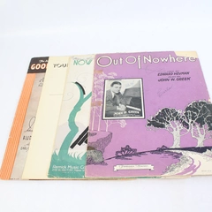 Lot Of 4 Vintage Sheet Music 1931 Good Night Sweetheart Yours Is My Heart Alone