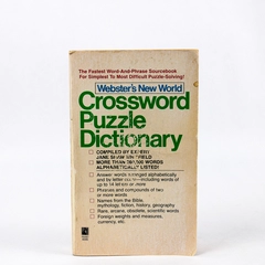 Webster's New World Crossword Puzzle Dictionary Jane Shaw Whitfield 1977 PB