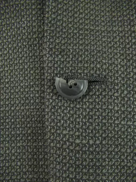 Vintage Haslton Gray Geometric Woven Men's Suit Jacket Size 44R Union Made