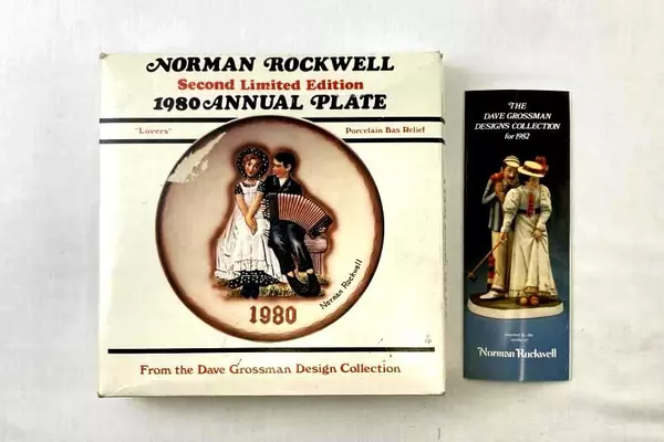 Norman Rockwell Limited Edition Collectible Plate Lovers 1980 Dave Grossman