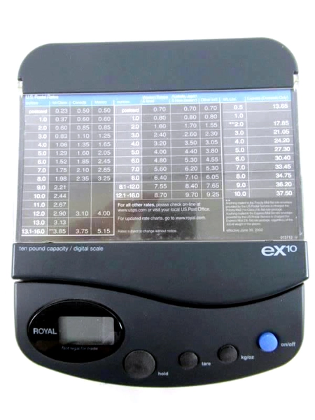 Vintage Royal Idea EX10 Digital Shipping Scale 10lb Capacity