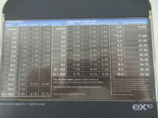 Vintage Royal Idea EX10 Digital Shipping Scale 10lb Capacity