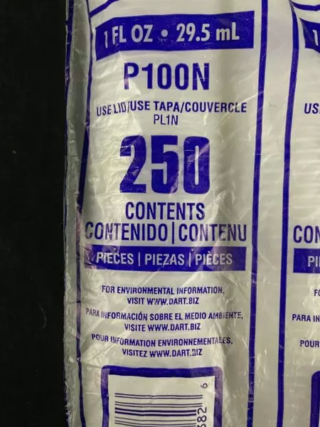 Dart Solo Souffles Translucent Portion Containers Lot of 250 - New, No Lid