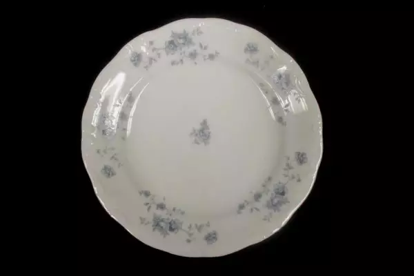Set of 4 Johann Haviland Blue Garland Floral Dessert Bread Plates 