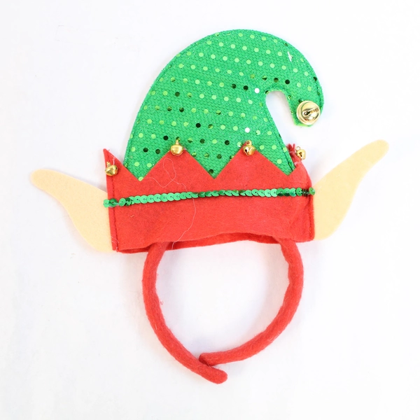 Lot of 3 Christmas Headbands - 2 Elf & 1 Reindeer Costume Accessories