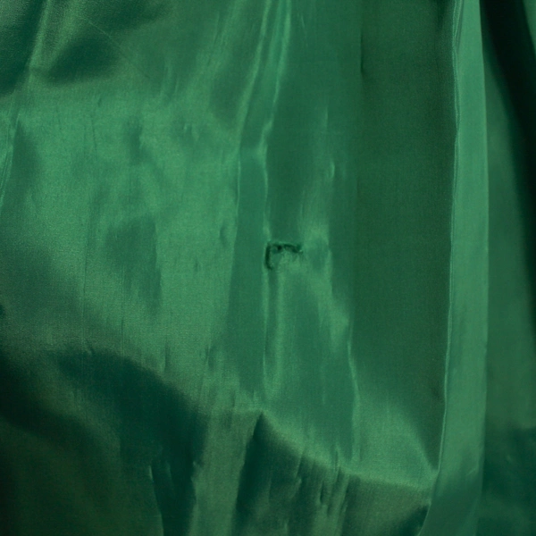 Vintage Handmade Strapless Maxi Prom Dress Formal Emerald Green With Sash 