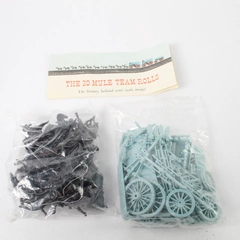 Vtg Borax Twenty Mule Team Plastic Model Kit The 20 Mule Team Rolls Unassembled
