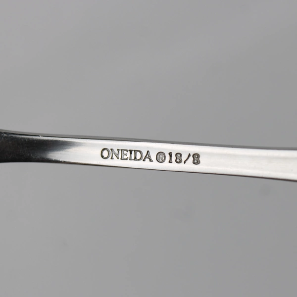 Lot Of 5 Oneida Silver Emma (Stainless, Satin) Oval Teaspoons 6.5" Long