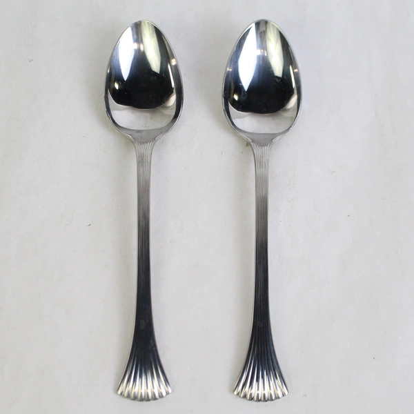 Lot of 6 Reed & Barton Cole Stainless Steel 18/10 Spoons Glossy Finish