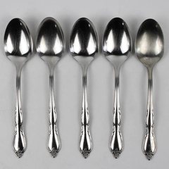 Lot Of 5 WM A Rogers Montclair (Stainless) Flatware Soup Spoons 6.75" Long