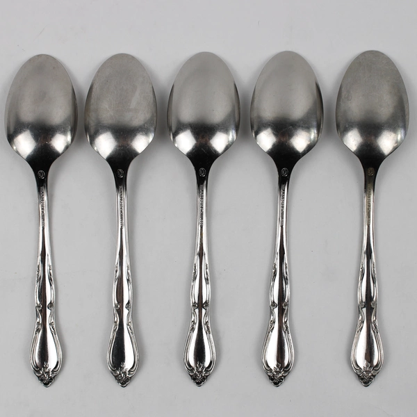 Lot Of 5 WM A Rogers Montclair (Stainless) Flatware Soup Spoons 6.75" Long
