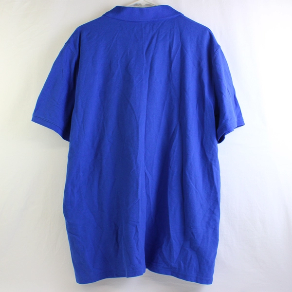 St John's Bay Men's Performance Quick Dry Polo Shirt Royal Blue Size XL