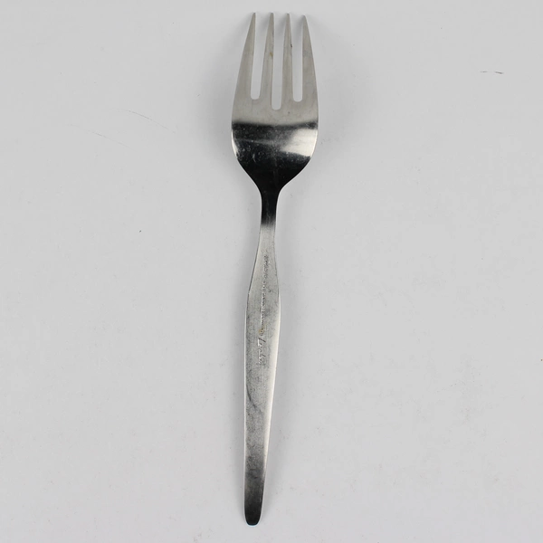 Noritake Linden Pattern 18/8 Stainless Cold Meat Serving Fork 8.5 Inches 