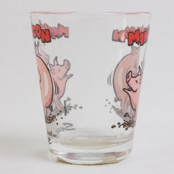  Seattle Pig Shot Glass "Makin Bacon"