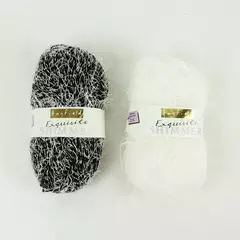 Lot of 2 Skeins of Hayfield Exquisite Shimmer Yarn, New