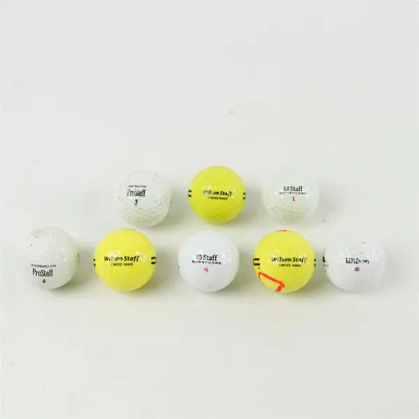 Lot of 8 Wilson STAFF Golf Balls Used Good Pre-Owned Practice