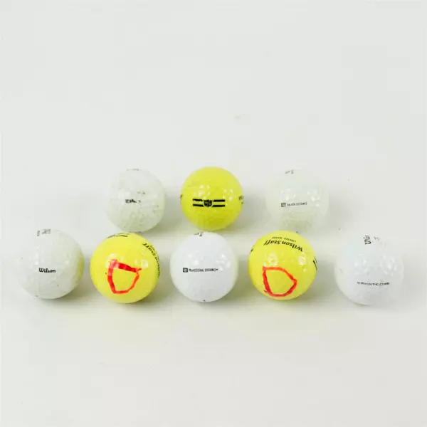 Lot of 8 Wilson STAFF Golf Balls Used Good Pre-Owned Practice