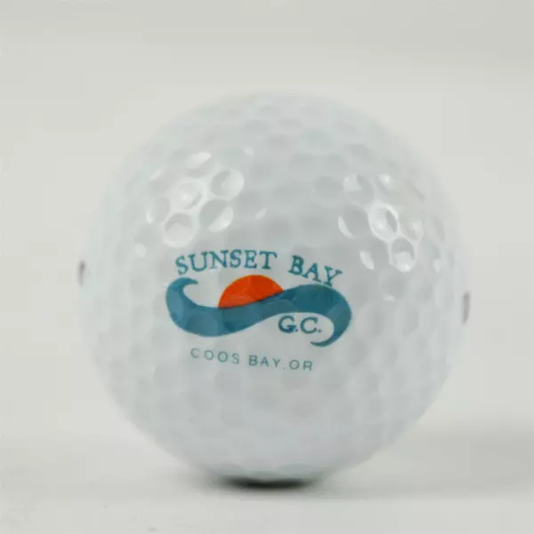 Wilson #2 Coos Bay OR Souvenir Golf Ball Sunset Waves