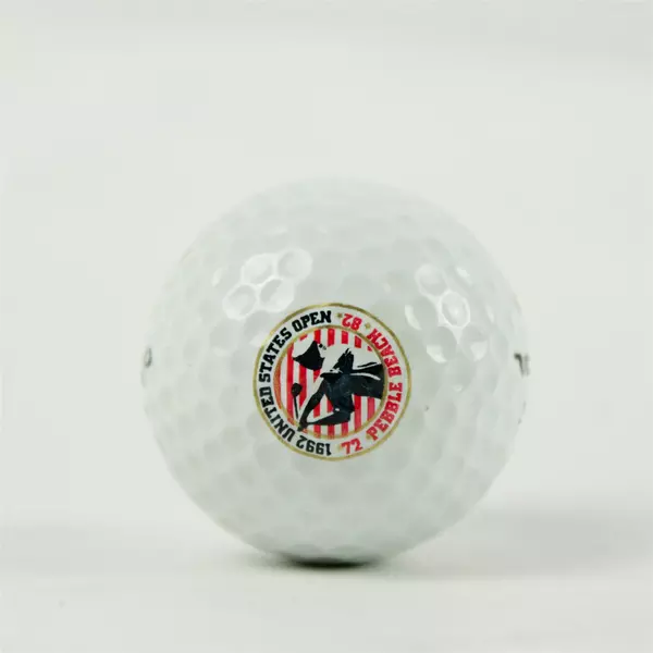 Vintage Hogan 392LS #4 1992 U.S. Open Pebble Beach Souvenir Golf Ball Used