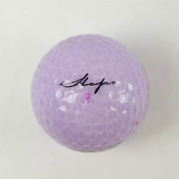 Wilson Hope Purple Breast Cancer Awareness Souvenir Golf Ball - Used