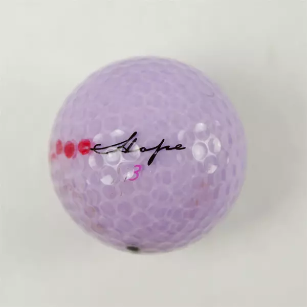 Wilson Hope Purple Breast Cancer Awareness Souvenir Golf Ball - Used