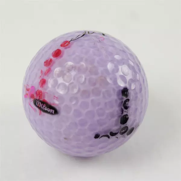 Wilson Hope Purple Breast Cancer Awareness Souvenir Golf Ball - Used