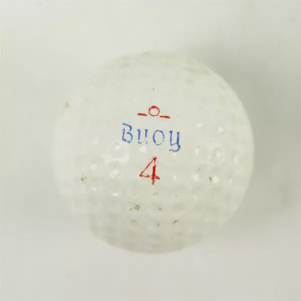 Vintage Buoy Plymouth Floater #4 Golf Ball Used