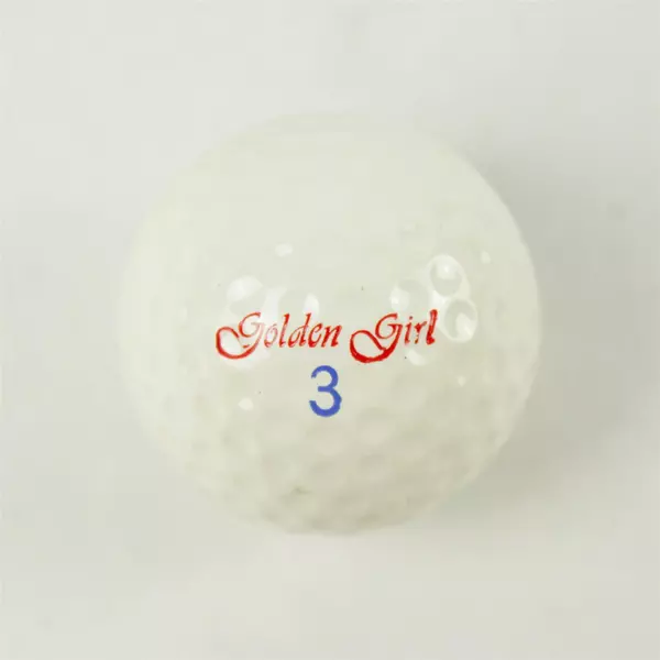 Vintage Golden Girl #3 Ram Surlyn Souvenir Golf Ball Collectible