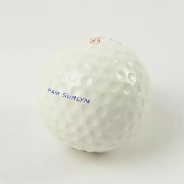 Vintage Golden Girl #3 Ram Surlyn Souvenir Golf Ball Collectible