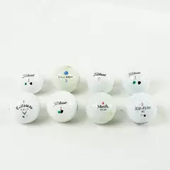 Lot of 8 Souvenir Golf Balls Callaway Titleist Maxfli Used