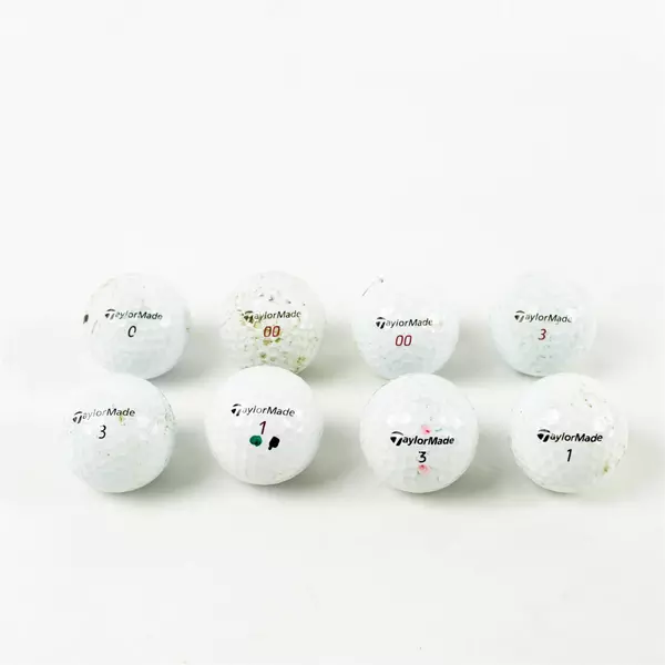 Lot of 8 TaylorMade Used Golf Balls Good Pre-Owned Practice Range