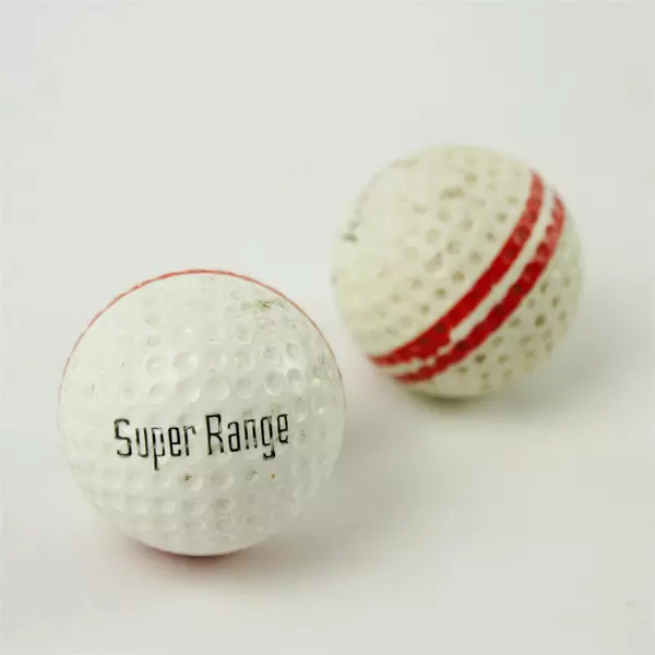 Lot of 2 Vintage Golf Balls Ron Caperna Souvenir Rogue Valley OR 1960s