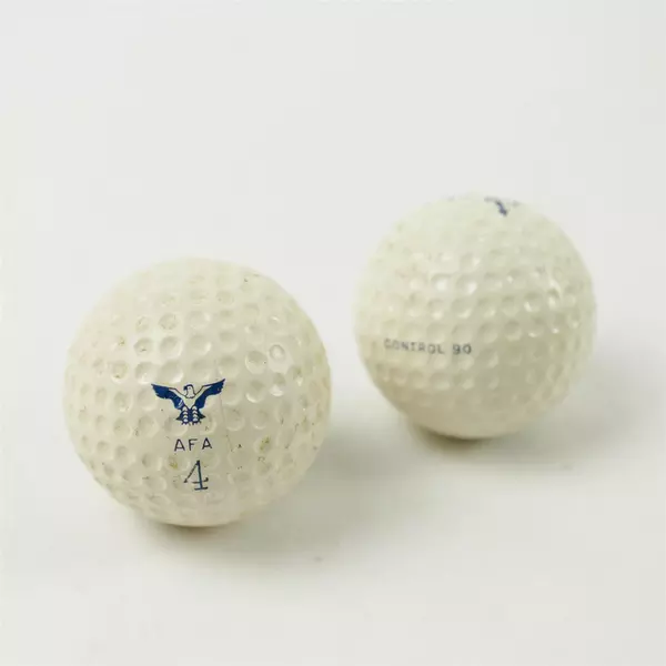 Lot of 2 Air Force Academy Logo Golf Balls Used Collectible #3 #4