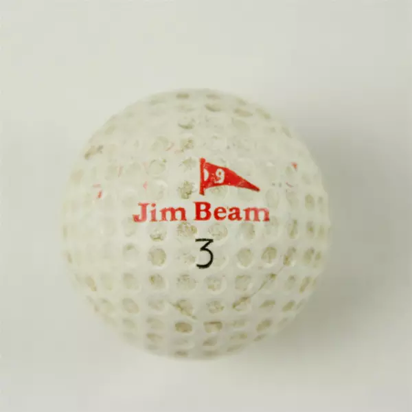 Vintage Jim Beam #3  Souvenir Golf Ball Used
