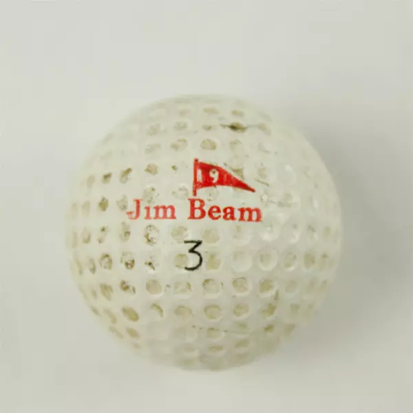Vintage Jim Beam #3  Souvenir Golf Ball Used