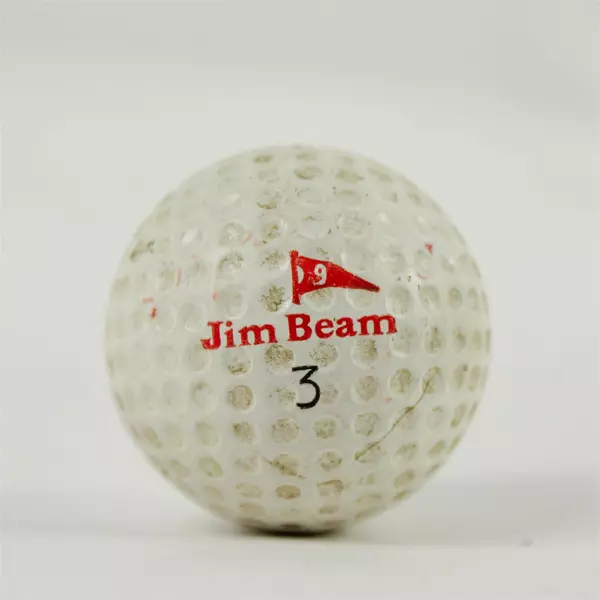 Vintage Jim Beam #3  Souvenir Golf Ball Used