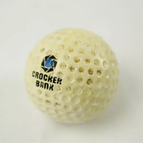 Vintage Uniroyal Crocker Bank Souvenir Golf Ball - Used