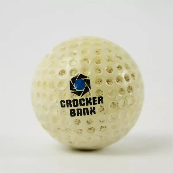Vintage Uniroyal Crocker Bank Souvenir Golf Ball - Used