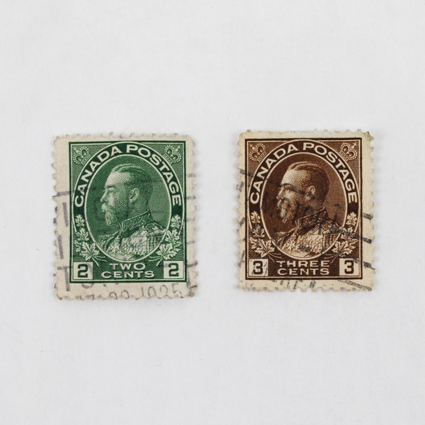 Lot Of 7 Canada King George V Admiral 2 Cent 3 Cent Stamps Used