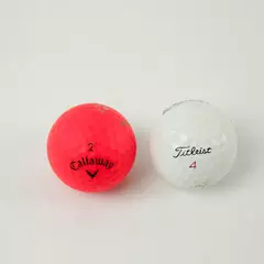 Vintage Titleist Coors Original & Callaway Superhot Golf Balls - 2 Used