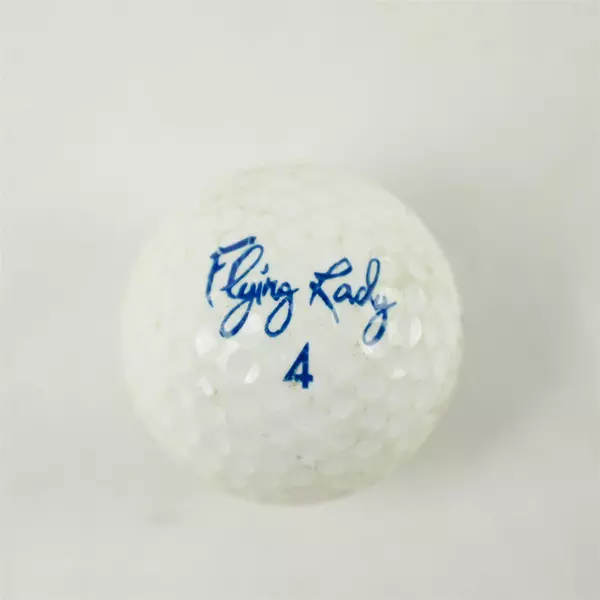 Vintage Spalding 'Flying Lady' Souvenir Golf Ball - Used