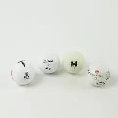 Vintage Souvenir Golf Balls Lot of 4 Hyster Hubba Hubba State Farm Arrow Creek