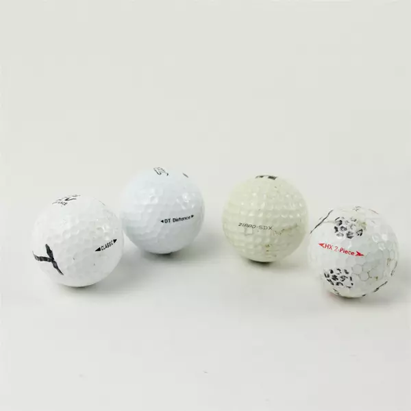 Vintage Souvenir Golf Balls Lot of 4 Hyster Hubba Hubba State Farm Arrow Creek